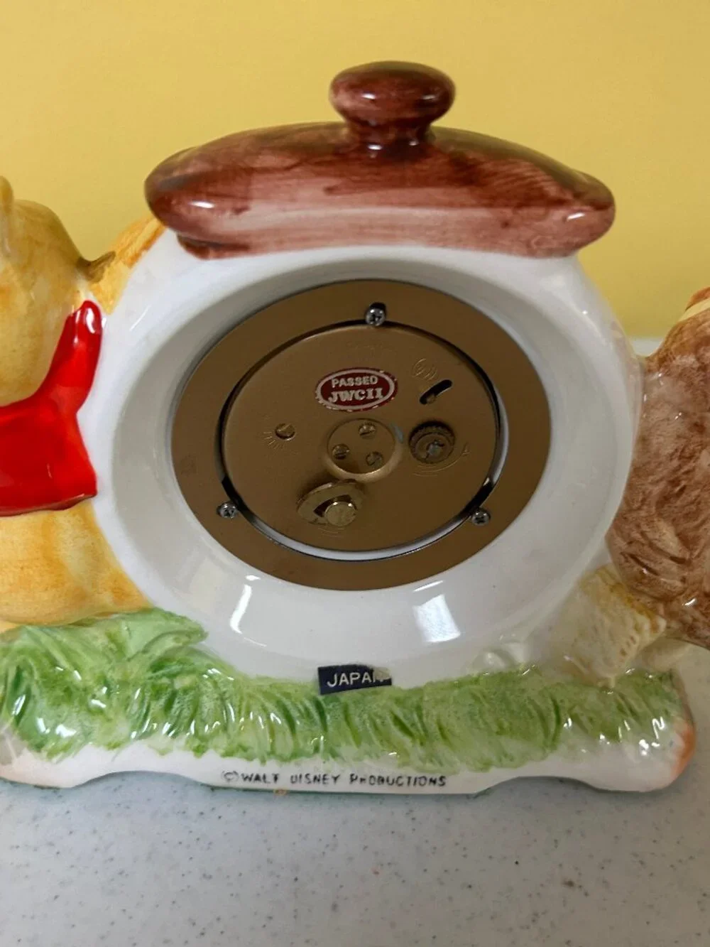 60s Disney Winnie the Pooh & Owl Alarm Clock